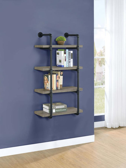 Elmcrest - 4-Shelf Wall Bookshelf - Premium Wall Shelves from CoasterEveryday - Just $199! Shop now at Furniture Wholesale Plus  We are the best furniture store in Nashville, Hendersonville, Goodlettsville, Madison, Antioch, Mount Juliet, Lebanon, Gallatin, Springfield, Murfreesboro, Franklin, Brentwood