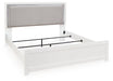 Maeling - King Upholstered Panel Bed - White – Upholstered Beds by Signature Design by Ashley® at Furniture Wholesale Plus , Nashville furniture store