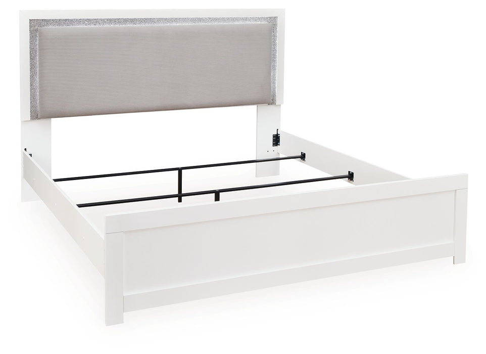 Maeling - King Upholstered Panel Bed - White – Upholstered Beds by Signature Design by Ashley® at Furniture Wholesale Plus , Nashville furniture store
