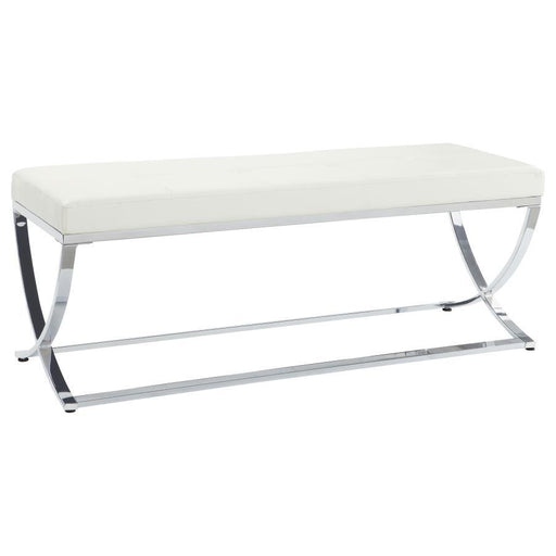 Walton - Leatherette Upholstered Tufted Accent Bench - Premium Upholstered Benches from CoasterEssence - Just $199! Shop now at Furniture Wholesale Plus  We are the best furniture store in Nashville, Hendersonville, Goodlettsville, Madison, Antioch, Mount Juliet, Lebanon, Gallatin, Springfield, Murfreesboro, Franklin, Brentwood