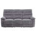 Cozy - Manual Recliner Sofa - Gray – Reclining Sofas by Steve Silver Furniture at Furniture Wholesale Plus , Nashville furniture store
