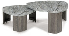 Surmour - Stacked Cocktail Table - Gray / Brown – Nesting Tables by Signature Design by Ashley® at Furniture Wholesale Plus , Nashville furniture store