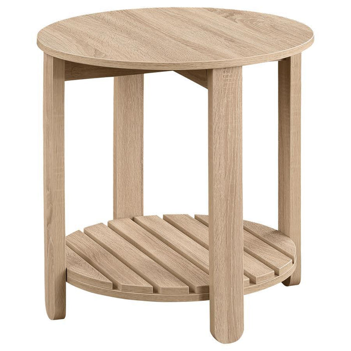 Fowler - 1 Shelf Round Engineered Wood Table – End Tables by Coaster Fine Furniture at Furniture Wholesale Plus , Nashville furniture store