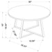 Hugo - Round Faux Marble Coffee Table - White And Matte Black – Coffee Tables by CoasterEveryday at Furniture Wholesale Plus , Nashville furniture store