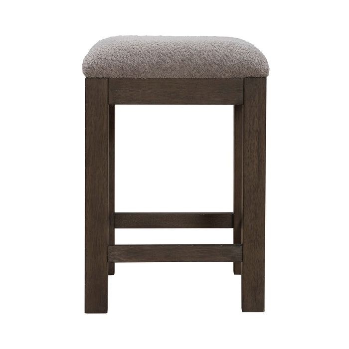Cascade Falls - Upholstered Console Stool - Satin Espresso – Counter Height (24"-27") by Liberty Furniture at Furniture Wholesale Plus , Nashville furniture store