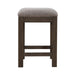 Cascade Falls - Upholstered Console Stool - Satin Espresso – Counter Height (24"-27") by Liberty Furniture at Furniture Wholesale Plus , Nashville furniture store