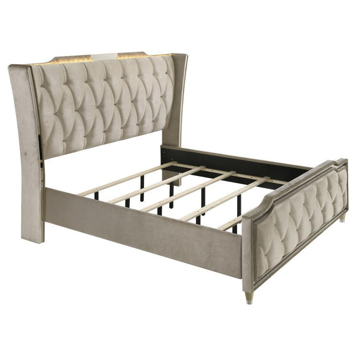 Lorient - LED Upholstered Bed – Upholstered Beds by Coaster Fine Furniture at Furniture Wholesale Plus , Nashville furniture store