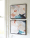 Caldish - Wall Art Set (Set of 2) - Blue / White / Pink – Canvas Art Sets by Signature Design by Ashley® at Furniture Wholesale Plus , Nashville furniture store