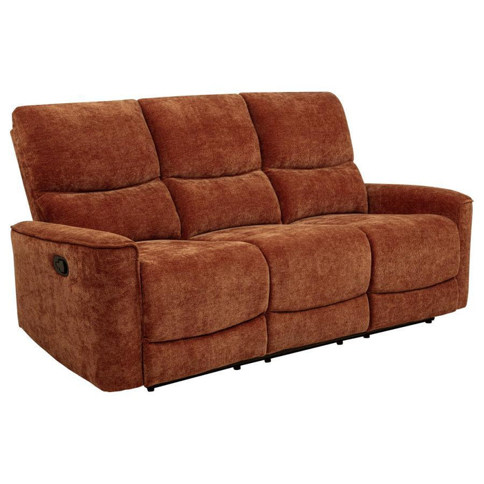 Navarro - Chenille Upholstered Reclining Sofa – Reclining Sofas by Coaster Fine Furniture at Furniture Wholesale Plus , Nashville furniture store