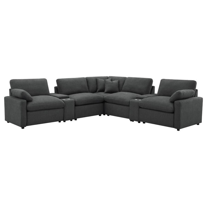Collins - 7-Piece Modular Power Reclining Sectional – Reclining Sectionals by Coaster Fine Furniture at Furniture Wholesale Plus , Nashville furniture store