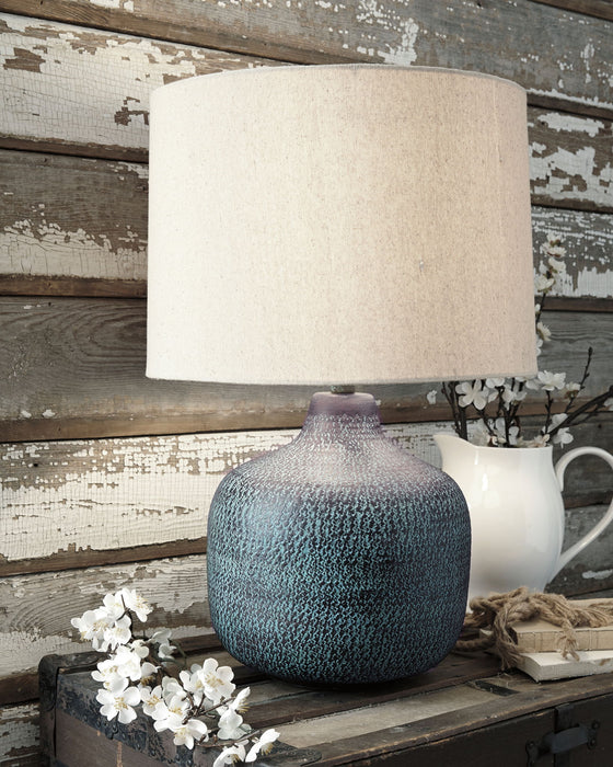 Malthace - Metal Table Lamp  - Patina – Table Lamps by Signature Design by Ashley® at Furniture Wholesale Plus , Nashville furniture store