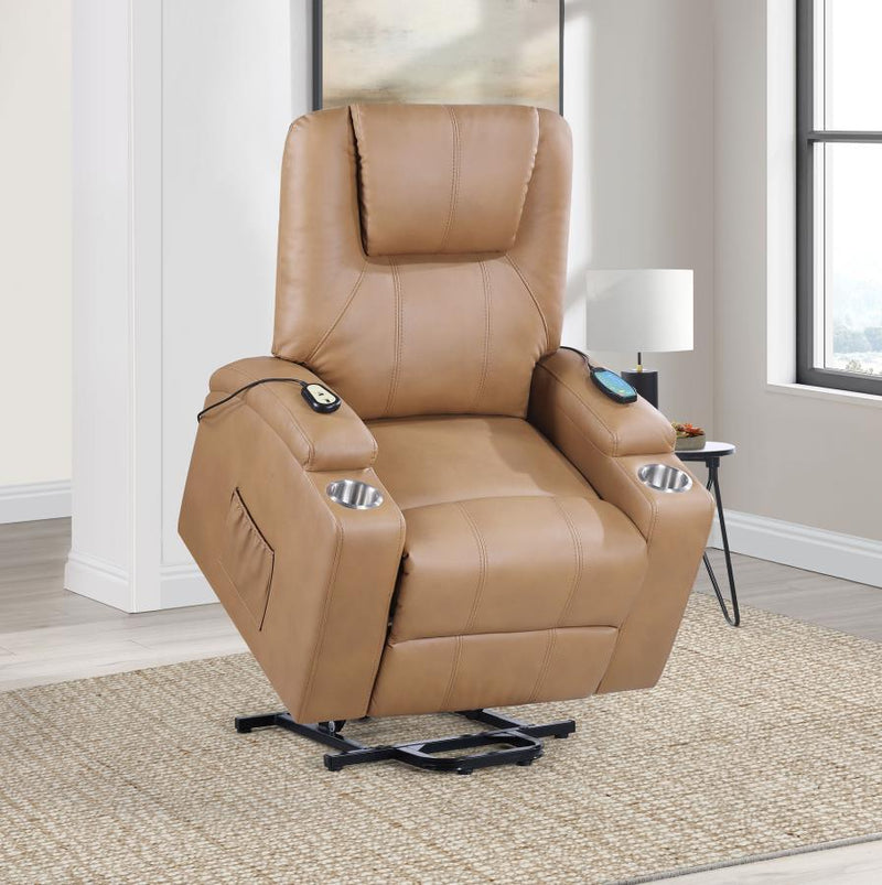 Armstrong - Upholstered Power Lift Massage Recliner – Lift Chairs by Coaster Fine Furniture at Furniture Wholesale Plus , Nashville furniture store