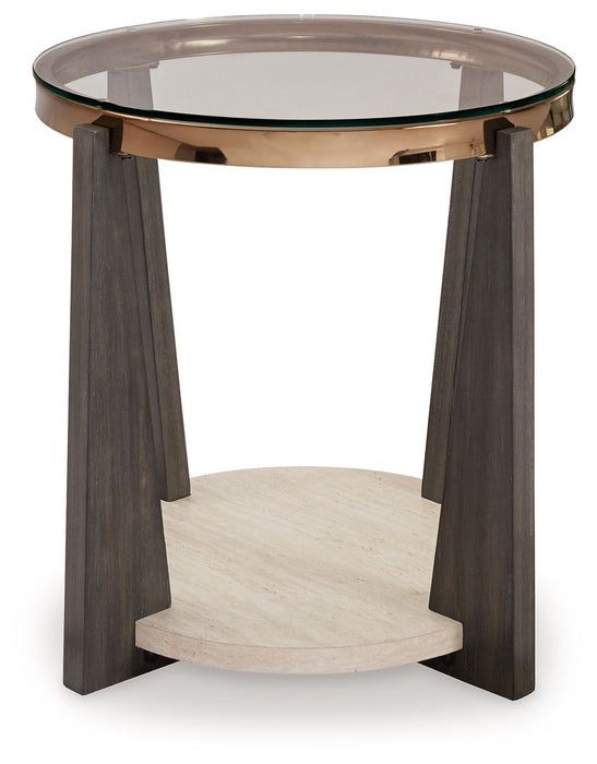 Frazwa - Round End Table - Multi – End Tables by Signature Design by Ashley® at Furniture Wholesale Plus , Nashville furniture store
