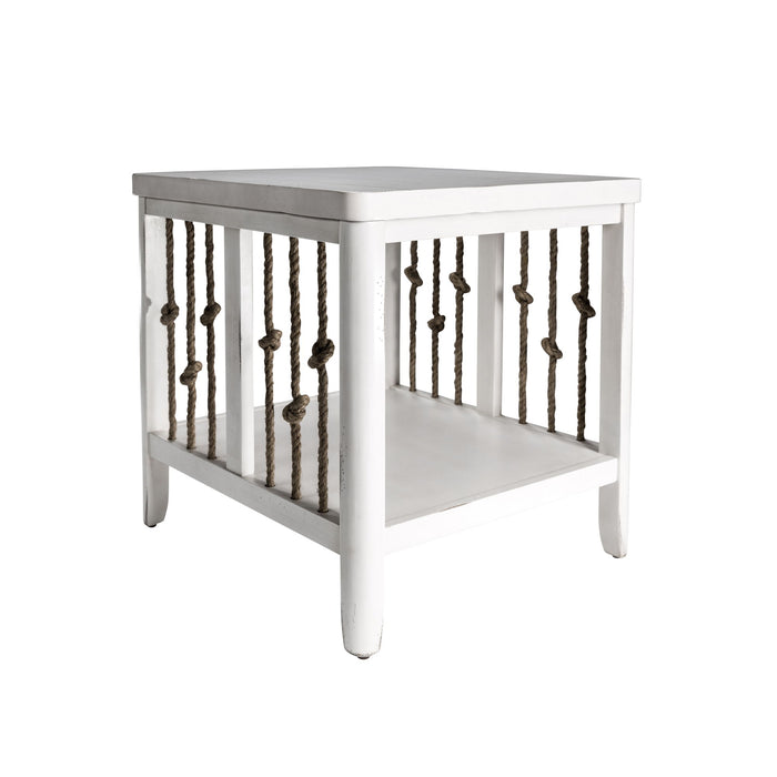 Dockside - End Table - White – End Tables by Liberty Furniture at Furniture Wholesale Plus , Nashville furniture store