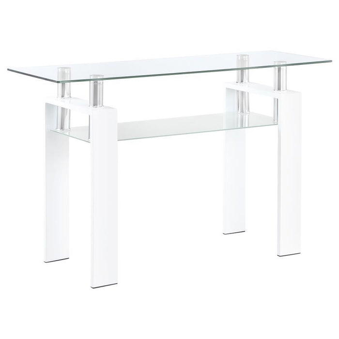 Dyer - 1-Shelf Rectangular Glass Top Table – End Tables by CoasterEveryday at Furniture Wholesale Plus , Nashville furniture store