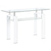 Dyer - 1-Shelf Rectangular Glass Top Table – End Tables by CoasterEveryday at Furniture Wholesale Plus , Nashville furniture store