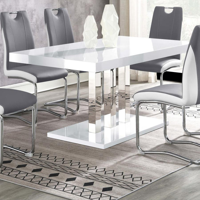 Brooklyn - Rectangular Dining Table - White High Gloss – Dining Tables by CoasterEssence at Furniture Wholesale Plus , Nashville furniture store