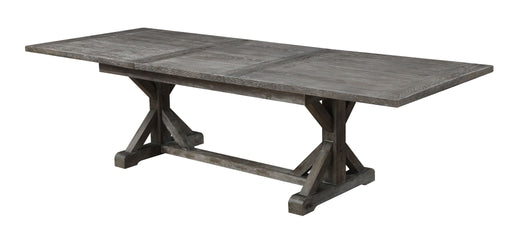 Paladin - Extension Dining Table - Weathered Gray - Premium Dining Tables with Extensions from Emerald Home - Just $1099! Shop now at Furniture Wholesale Plus  We are the best furniture store in Nashville, Hendersonville, Goodlettsville, Madison, Antioch, Mount Juliet, Lebanon, Gallatin, Springfield, Murfreesboro, Franklin, Brentwood