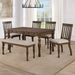 Joanna - Dining Set With Brown Table – 5 Piece Dining Room Sets by Steve Silver Furniture at Furniture Wholesale Plus , Nashville furniture store