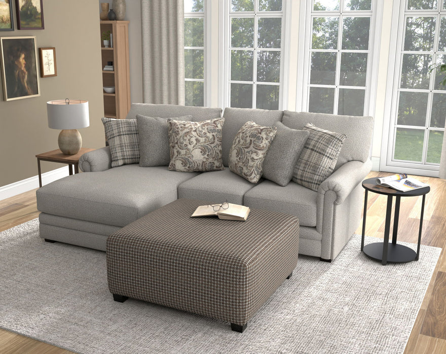 Livingston - Sectional With Comfort Coil Seating, 40" Cocktail Ottoman And Accent Pillows Included – 2 Piece Living Room Sets by Jackson at Furniture Wholesale Plus , Nashville furniture store