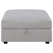 Cambria - Square Upholstered Storage Ottoman - Gray – Storage Ottomans by CoasterElevations at Furniture Wholesale Plus , Nashville furniture store