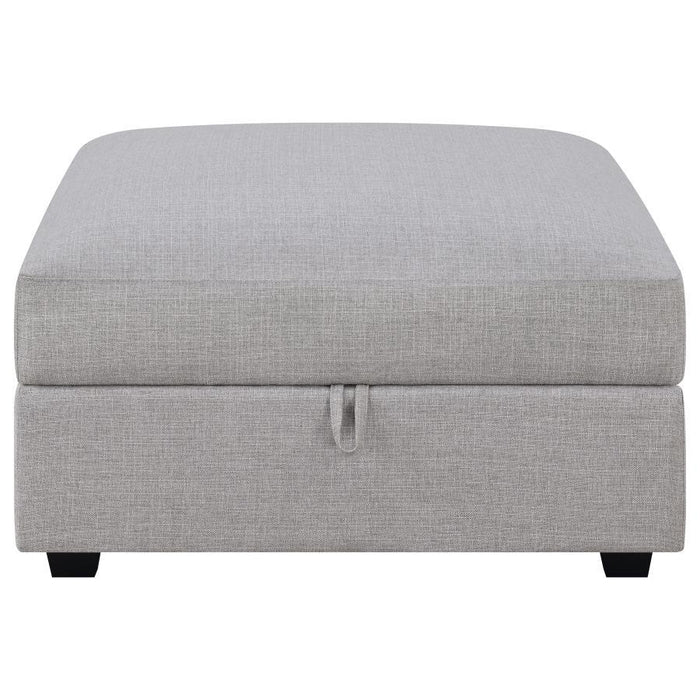 Cambria - Square Upholstered Storage Ottoman - Gray – Storage Ottomans by CoasterElevations at Furniture Wholesale Plus , Nashville furniture store