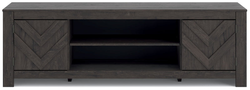 Cayboni - LG TV Stand With Fireplace Option – TV Stands by Signature Design by Ashley® at Furniture Wholesale Plus , Nashville furniture store