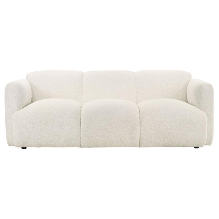 Dorset - Fabric Upholstered Round Track Arm Sofa – Stationary Sofas by Coaster Fine Furniture at Furniture Wholesale Plus , Nashville furniture store