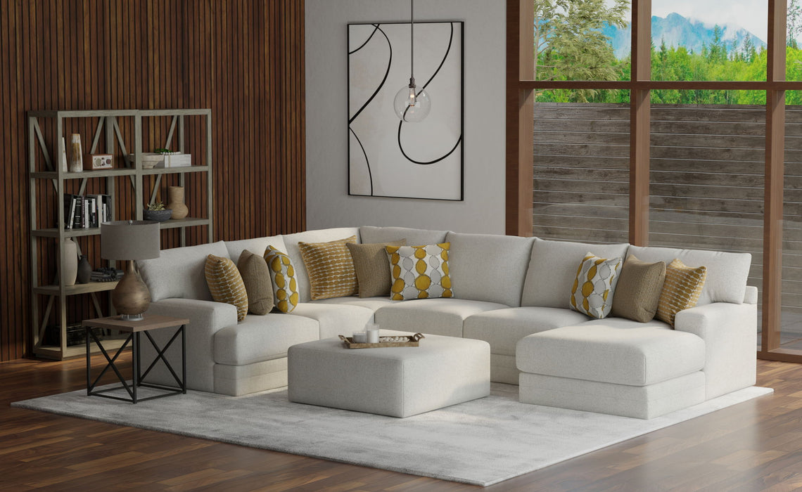Tori - Sectional With Comfort Coil Seating, Cocktail Ottoman And Accent Pillows Included – 2 Piece Living Room Sets by Jackson at Furniture Wholesale Plus , Nashville furniture store