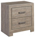Culverbach - Two Drawer Night Stand - Gray – Accent Nightstands by Signature Design by Ashley® at Furniture Wholesale Plus , Nashville furniture store