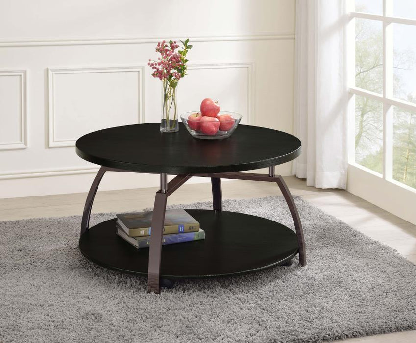 Dacre - Round Engineered Wood Top Table – End Tables by CoasterEssence at Furniture Wholesale Plus , Nashville furniture store