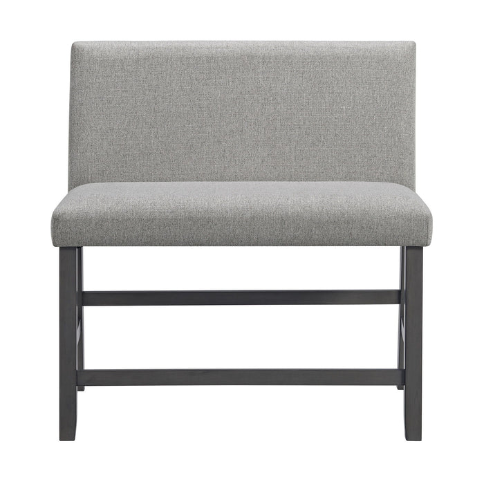 Seneca - Counter 3 Piece Corner Fabric Bench - Gray – 3 Piece Dining Room Sets by Elements International at Furniture Wholesale Plus , Nashville furniture store