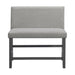 Seneca - Counter 3 Piece Corner Fabric Bench - Gray – 3 Piece Dining Room Sets by Elements International at Furniture Wholesale Plus , Nashville furniture store