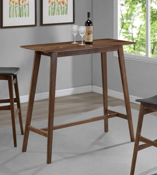 Finnick - Rectangular Pub Height Bar Table - Walnut – Bar Tables by CoasterEveryday at Furniture Wholesale Plus , Nashville furniture store
