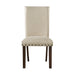 Jax - Upholstered Side Chair (Set of 2) - Cream – Chair Sets by Elements International at Furniture Wholesale Plus , Nashville furniture store