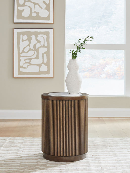 Hadonna - Round Table – End Tables by Signature Design by Ashley® at Furniture Wholesale Plus , Nashville furniture store