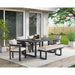 Playa - Dining Bench - Dark Gray / Beige – Benches by Elements International at Furniture Wholesale Plus , Nashville furniture store