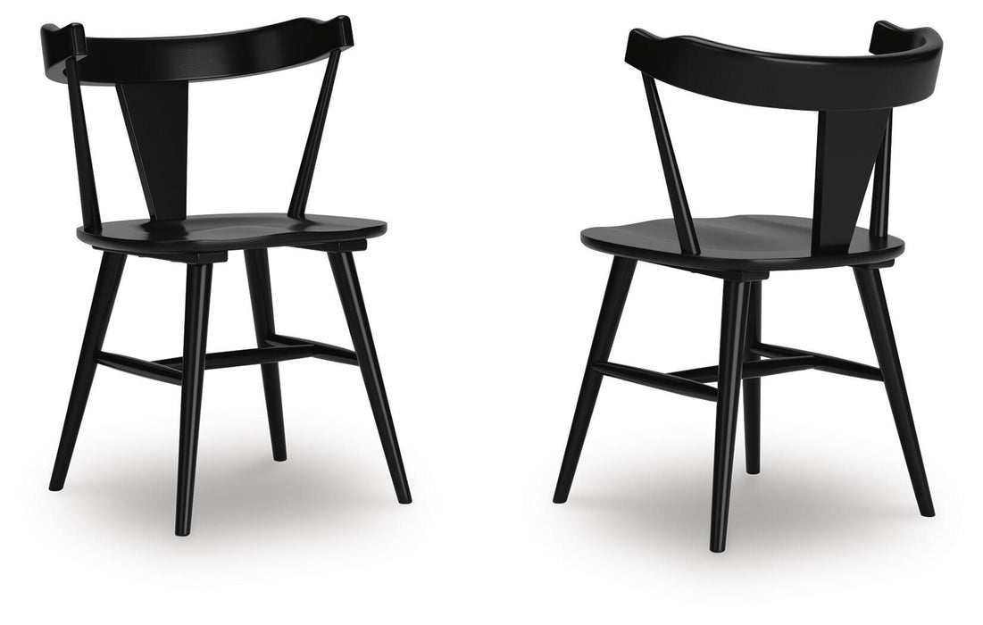 Gretlynn - Dining Room Side Chair (Set of 2) - Black – Chair Sets by Signature Design by Ashley® at Furniture Wholesale Plus , Nashville furniture store