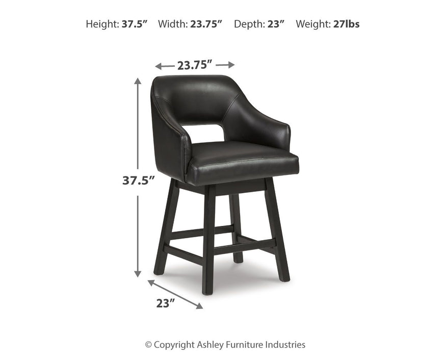 Tallenger - Upholstered Swivel Barstool (Set of 2) - Premium Stool Sets from Signature Design by Ashley® - Just $378! Shop now at Furniture Wholesale Plus  We are the best furniture store in Nashville, Hendersonville, Goodlettsville, Madison, Antioch, Mount Juliet, Lebanon, Gallatin, Springfield, Murfreesboro, Franklin, Brentwood