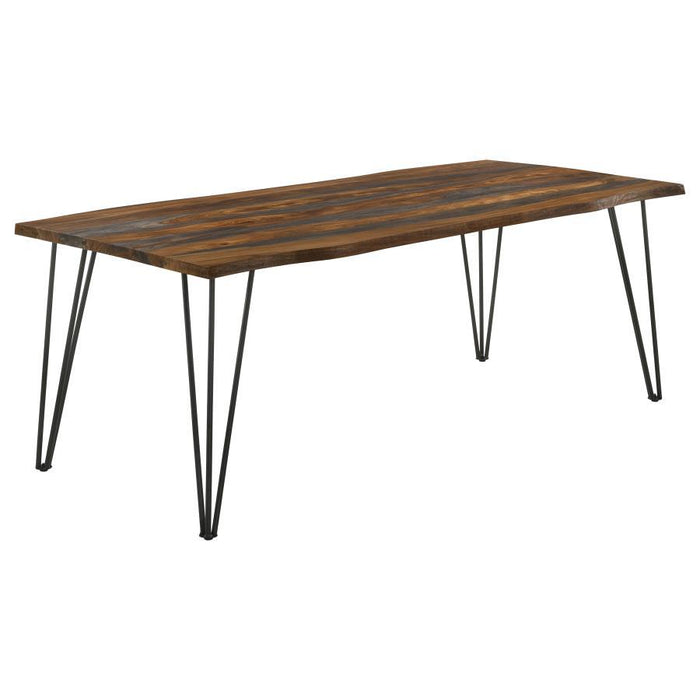 Neve - Live Edge Dining Table - Gray Sheesham – Dining Tables by CoasterEssence at Furniture Wholesale Plus , Nashville furniture store