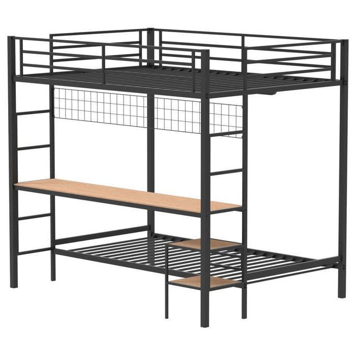 Campus - Metal Workstation Bunk Bed – Bunk Beds by Coaster Fine Furniture at Furniture Wholesale Plus , Nashville furniture store