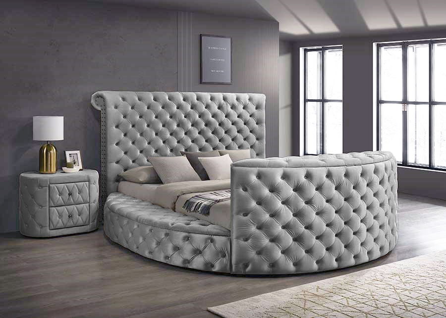 Voltare - Fireplace / TV Lift Bed – Upholstered Beds by Crown Mark at Furniture Wholesale Plus , Nashville furniture store