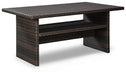 Easy Isle - RECT Multi-Use Table - Dark Brown / Beige – Dining Tables by Signature Design by Ashley® at Furniture Wholesale Plus , Nashville furniture store