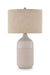 Capwich - Ceramic Table Lamp - Beige / White – Table Lamps by Signature Design by Ashley® at Furniture Wholesale Plus , Nashville furniture store