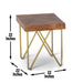 Walter - Brass Inlay End Table - Brown – End Tables by Steve Silver Furniture at Furniture Wholesale Plus , Nashville furniture store