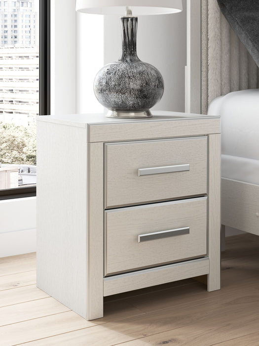 Zuraleus - Two Drawer Night Stand – Nightstands w/ Charging Stations by Signature Design by Ashley® at Furniture Wholesale Plus , Nashville furniture store