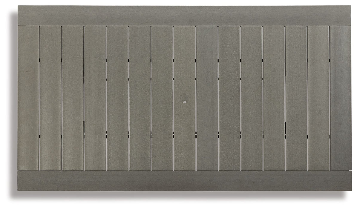 Visola - RECT Dining Table w/Umb OPT - Gray – Dining Tables by Signature Design by Ashley® at Furniture Wholesale Plus , Nashville furniture store