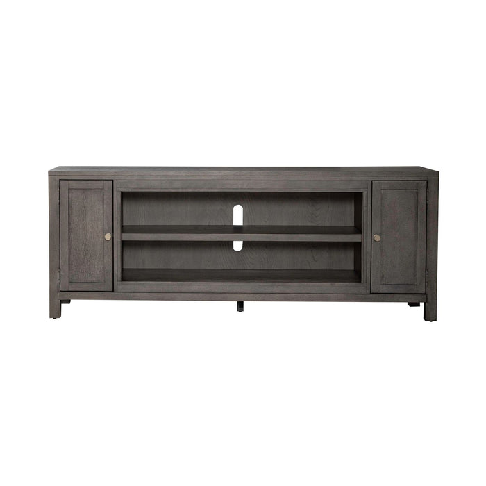 Fireplace TV Consoles - 78" Fireplace TV Console FTS - Dark Brown – Fireplace TV Stands by Liberty Furniture at Furniture Wholesale Plus , Nashville furniture store