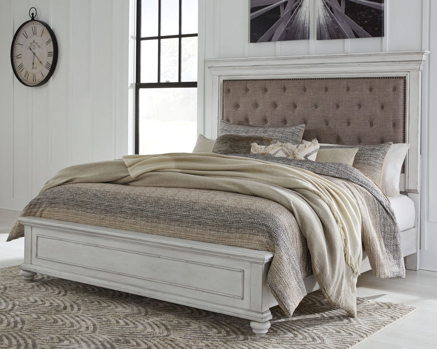 Kanwyn - Upholstered Panel Bed – Upholstered Beds by Benchcraft® at Furniture Wholesale Plus , Nashville furniture store