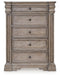Blairhurst - Five Drawer Chest - Light Grayish Brown – Accent Chests by Signature Design by Ashley® at Furniture Wholesale Plus , Nashville furniture store